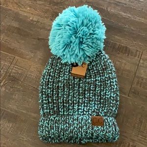 C.C Oversized Pom Beanie